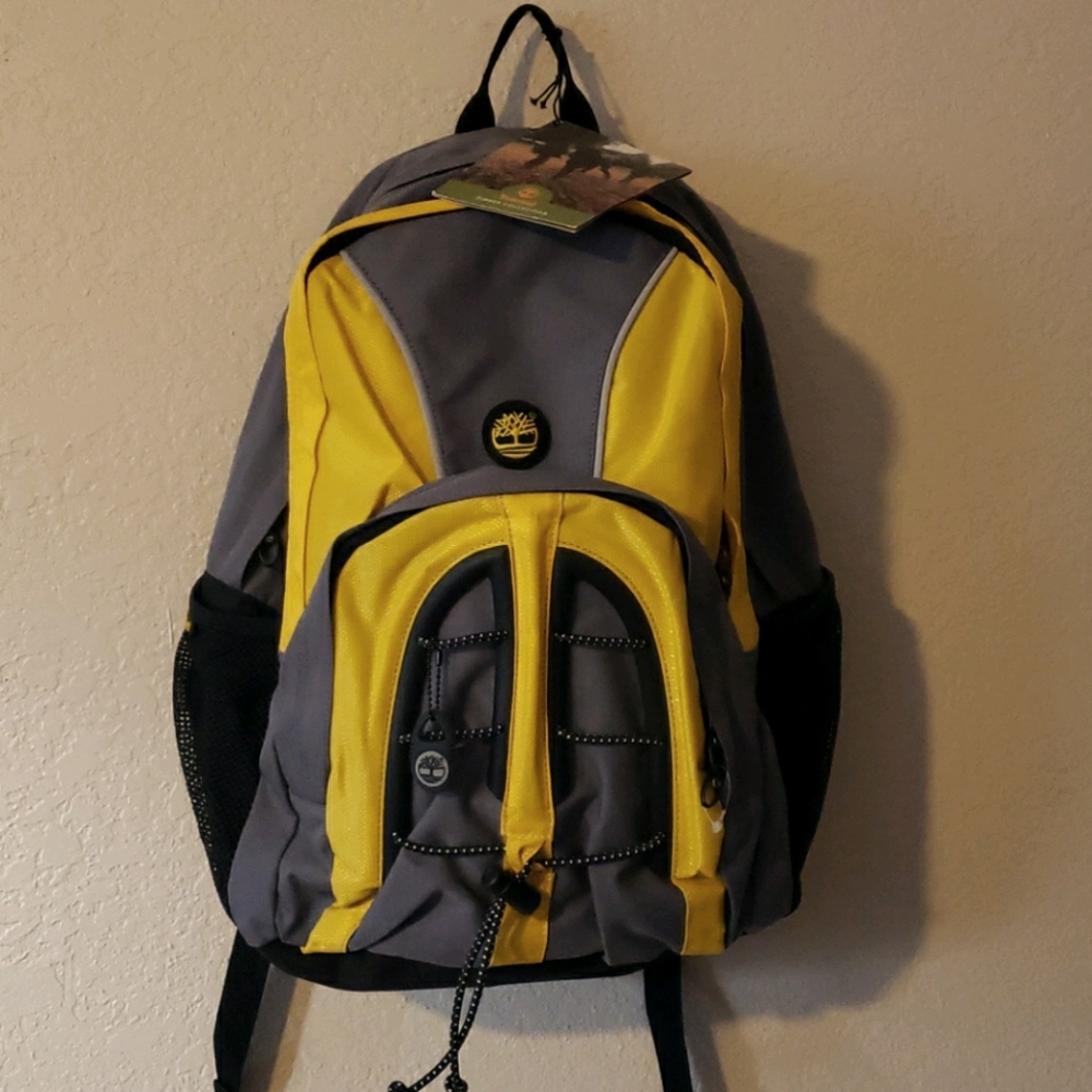 Timberland collection grey yellow sporty backpack